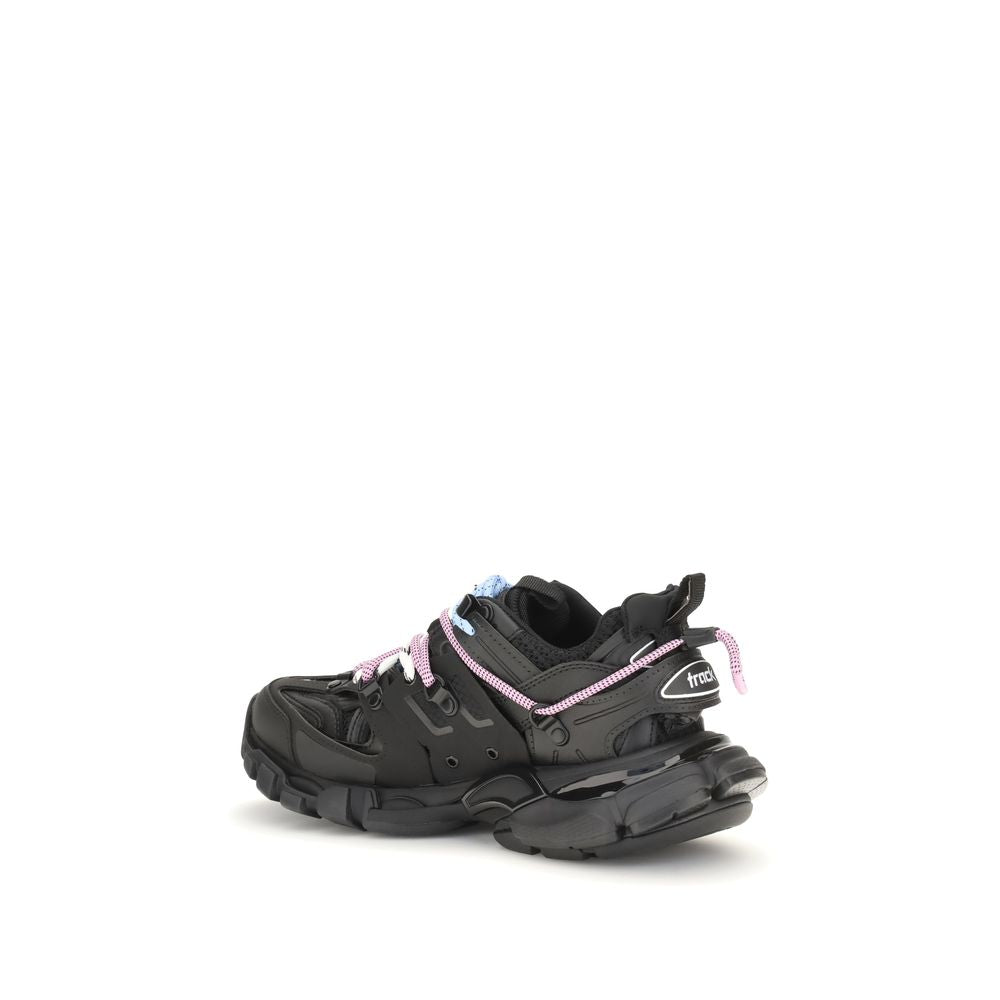 Athletic Sneakers by Balenciaga for women in polyester polyurethane & rubber black features an exquisite silhouette, showcasing the premium athletic style of the Track Women's Athletic Polyester Polyurethane & Rubber Sneakers with an exquisite finish.