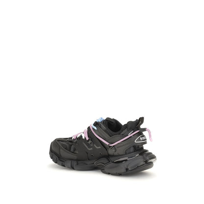 Athletic Sneakers by Balenciaga for women in polyester polyurethane & rubber black features an exquisite silhouette, showcasing the premium athletic style of the Track Women's Athletic Polyester Polyurethane & Rubber Sneakers with an exquisite finish.