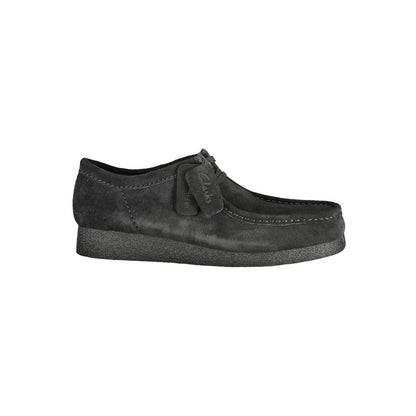 Loafer Loafers Slip-On Lace-Up Shoes by Clarks for men in polyester polyethylene suede leather black features an timeless silhouette, perfectly showcasing Men's Polyester Polyethylene Suede Leather Loafer Loafers Slip-On Lace-Up Shoes with its distinct and elegant .