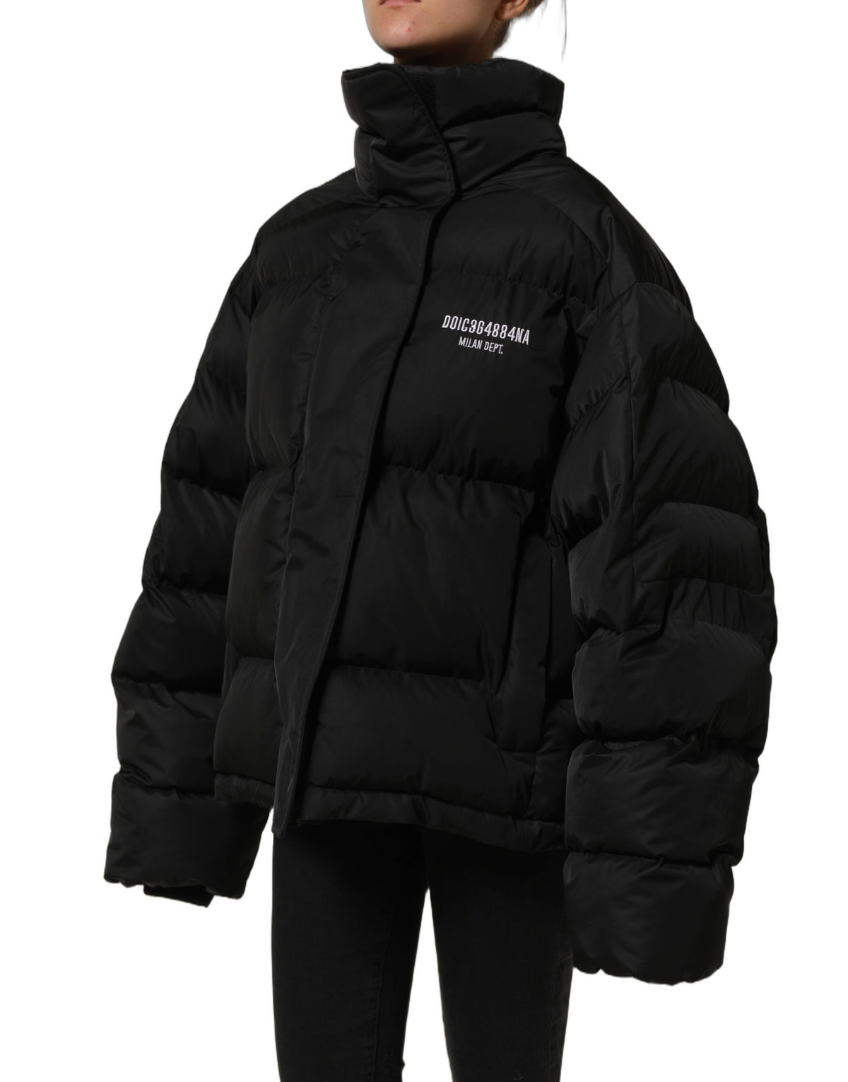 Dolce & Gabbana Women's Padded Nylon & Polyester Puffer Jacket - Black