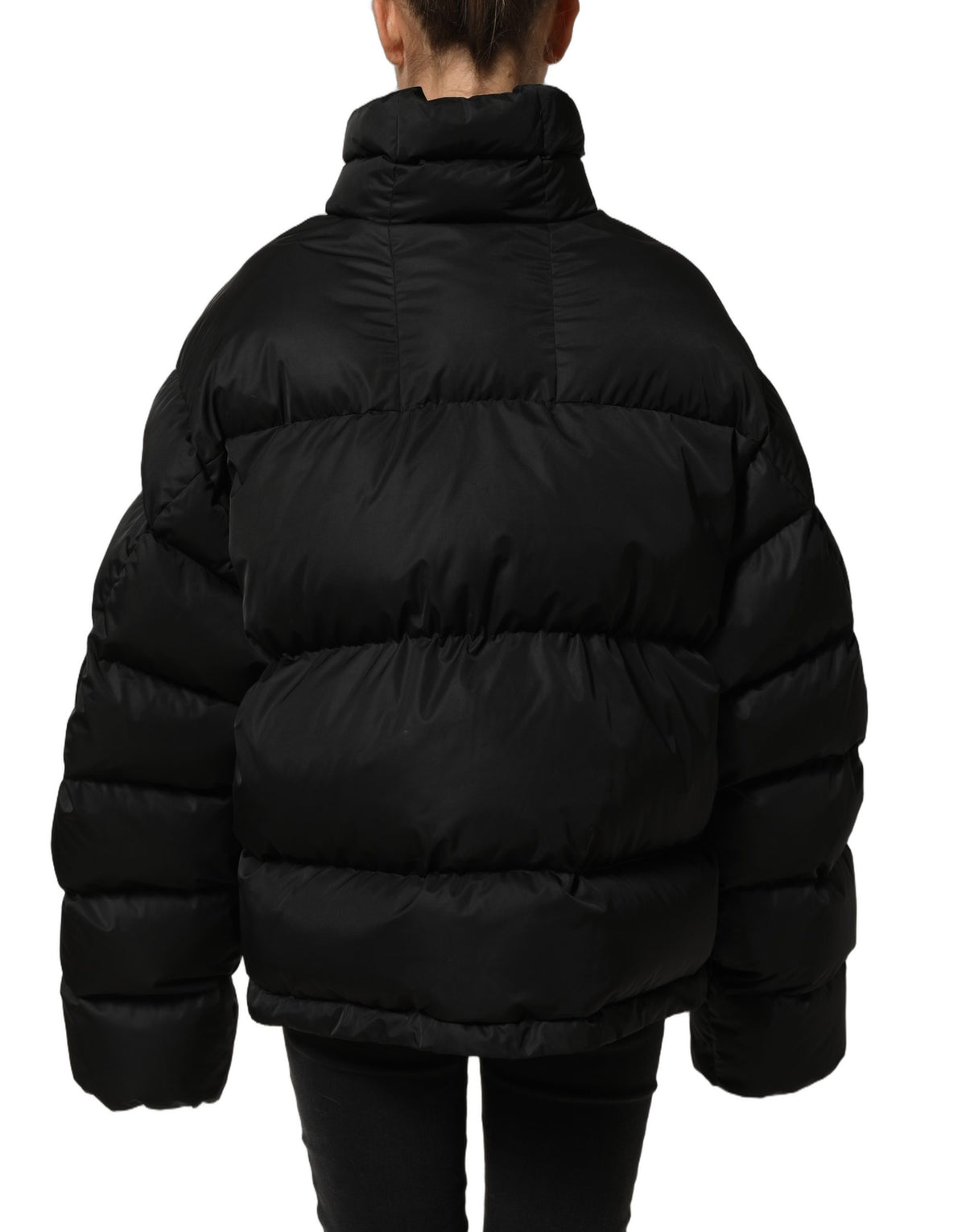 Dolce & Gabbana Women's Padded Nylon & Polyester Puffer Jacket - Black