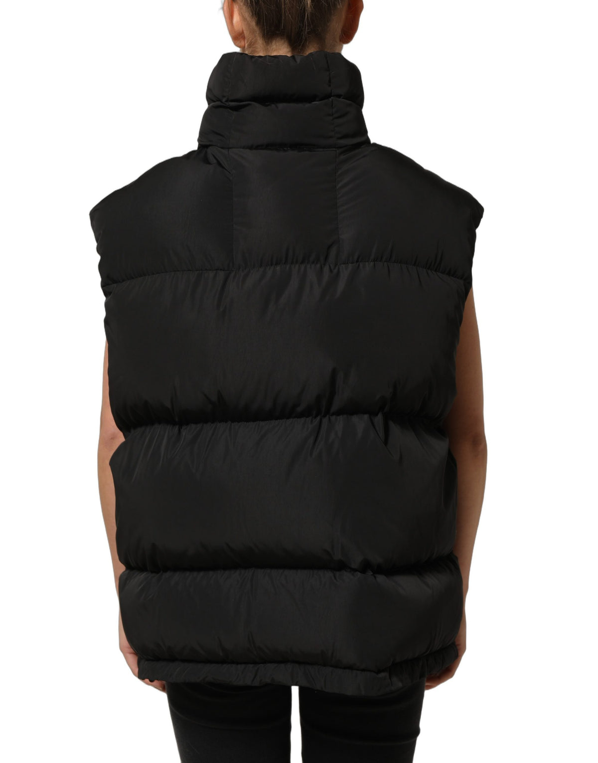 Dolce & Gabbana Women's Padded Nylon & Polyester Puffer Jacket - Black