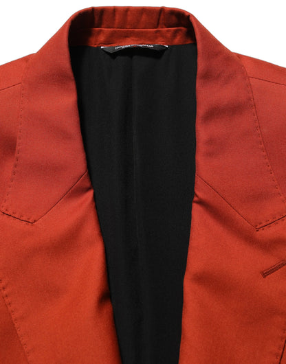 Dolce & Gabbana Red Cashmere Single Breasted Blazer Jacket