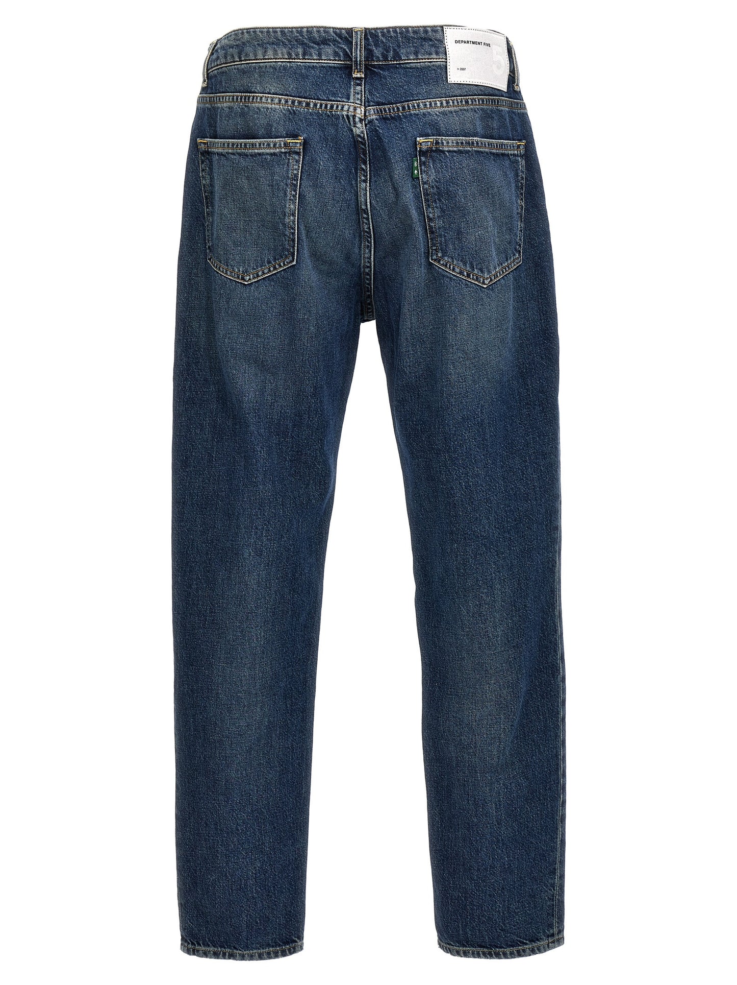 Jeans by Department 5 for men in denim cotton blue presents a refined pantology silhouette, artfully defined by a refined pantology regular-fit, long, and a sophisticated .