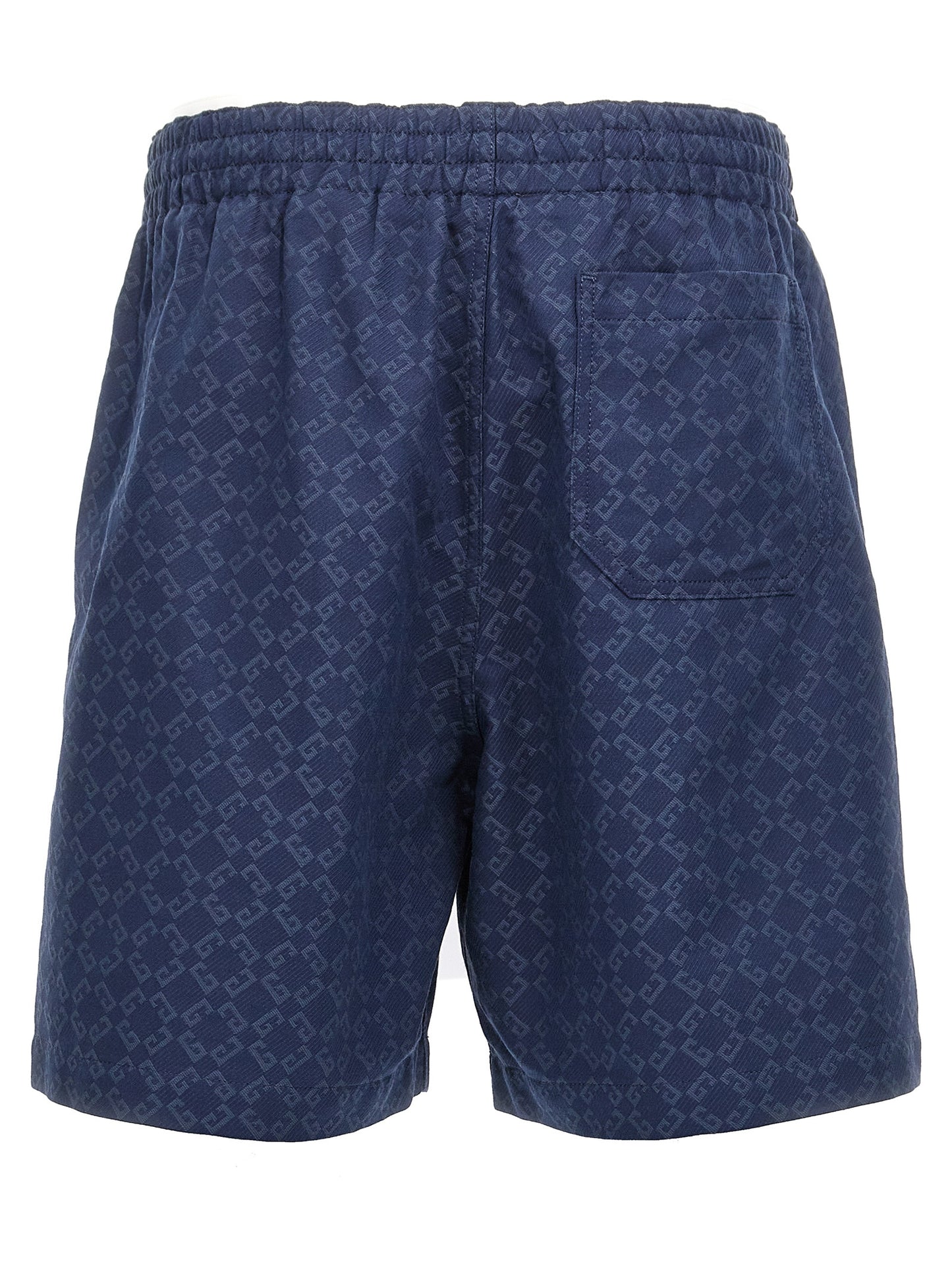 Bermuda Shorts by Givenchy for men in viscose cotton blue, jacquard & monogram features an nuanced silhouette, showcasing a nuanced with a short cut and for a sophisticated, premium finish.