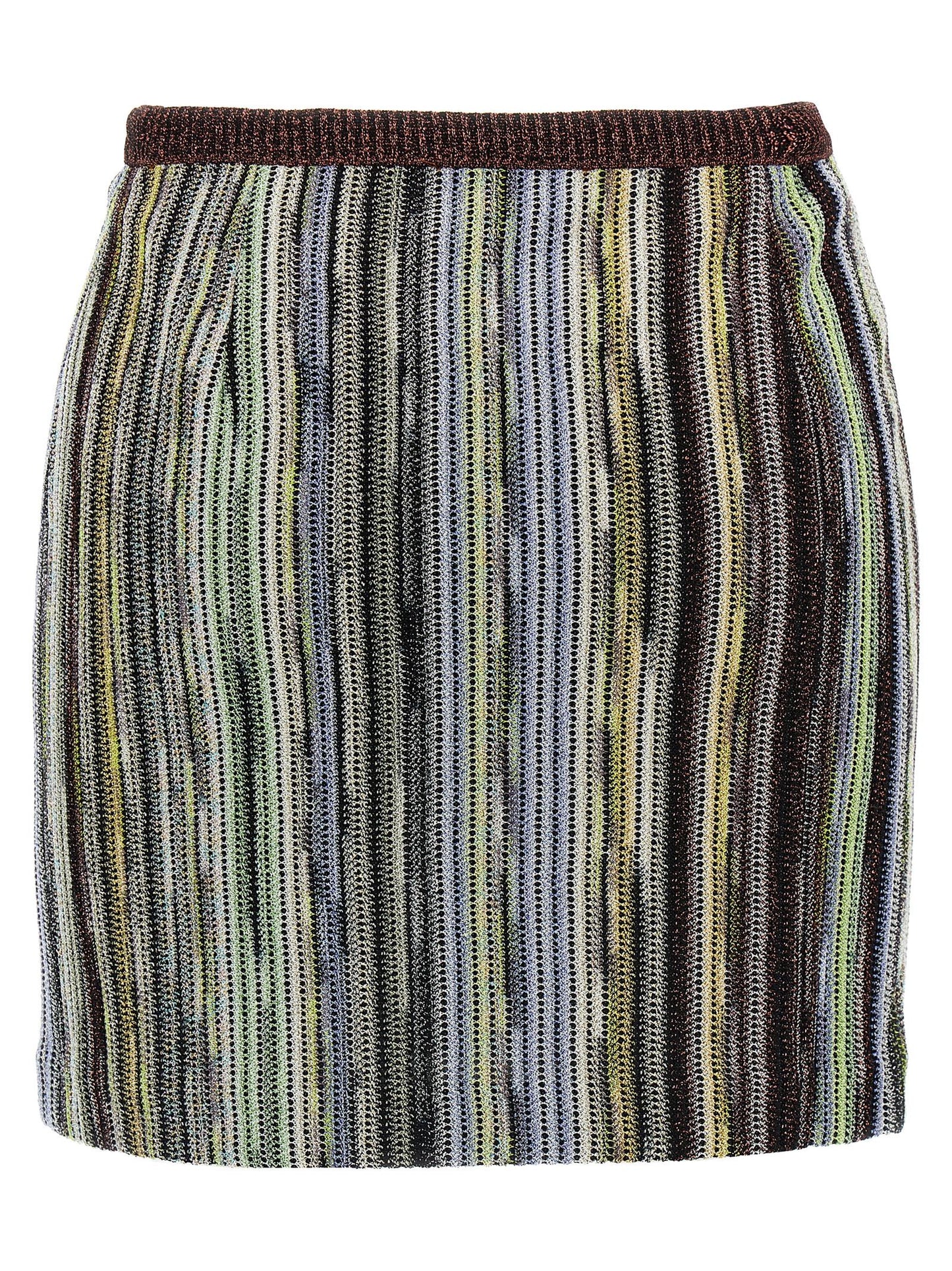 Skirt by Missoni for women in viscose multicolor features an tailored silhouette, artfully capturing the essence of Women's Viscose Skirt in a sophisticated mini long.