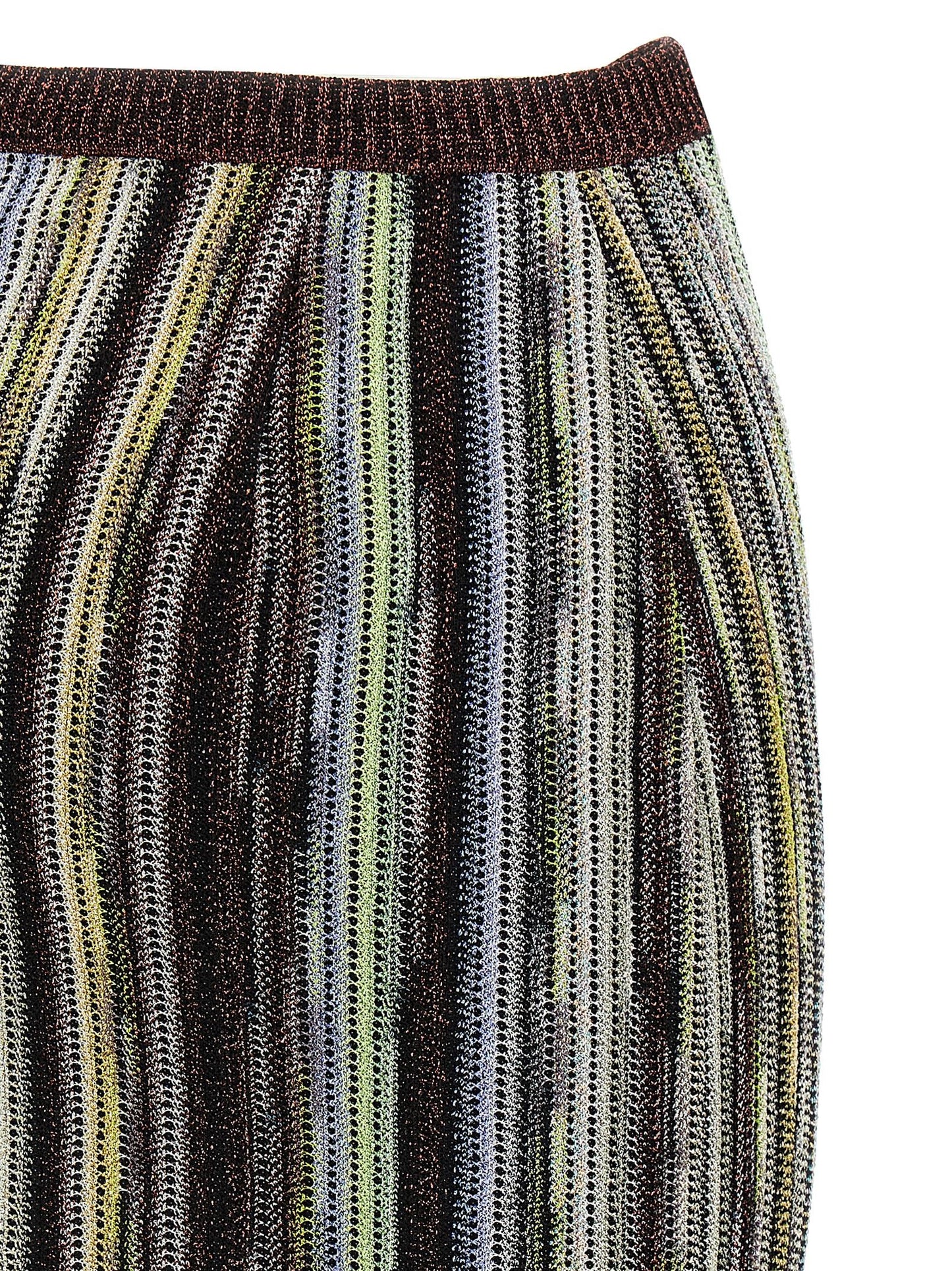 Skirt by Missoni for women in viscose multicolor features a captivating silhouette, showcasing the captivating Women's Viscose Skirt design with a sophisticated mini long for a captivating look.