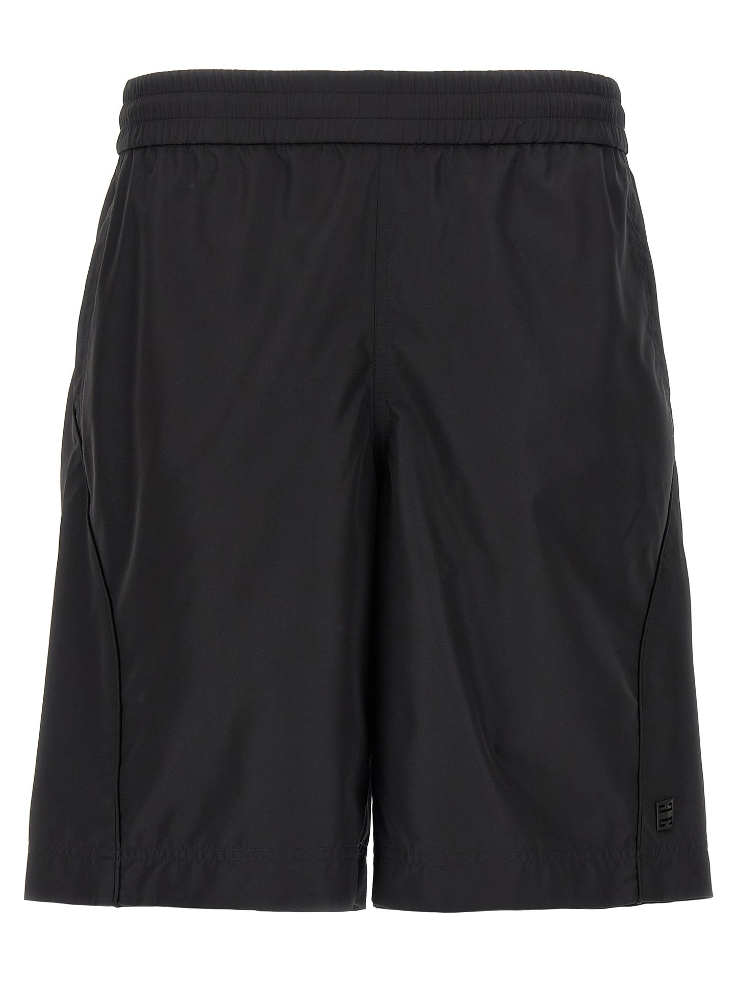 Givenchy Men's Polyester Mesh Bermuda Shorts - Black