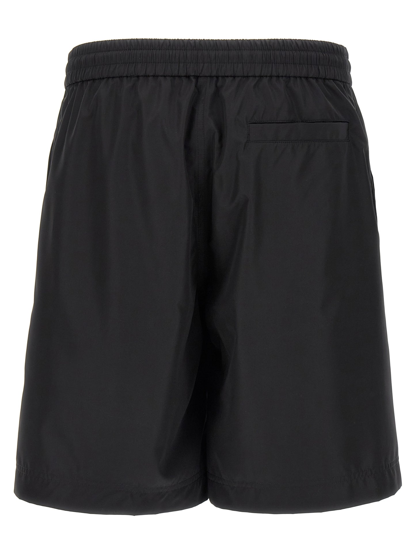 Givenchy Men's Polyester Mesh Bermuda Shorts - Black