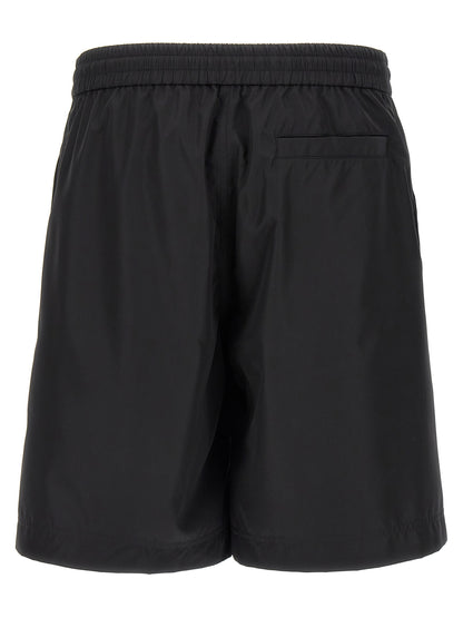 Givenchy Men's Polyester Mesh Bermuda Shorts - Black