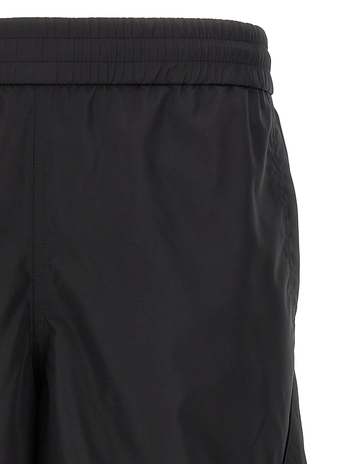 Givenchy Men's Polyester Mesh Bermuda Shorts - Black