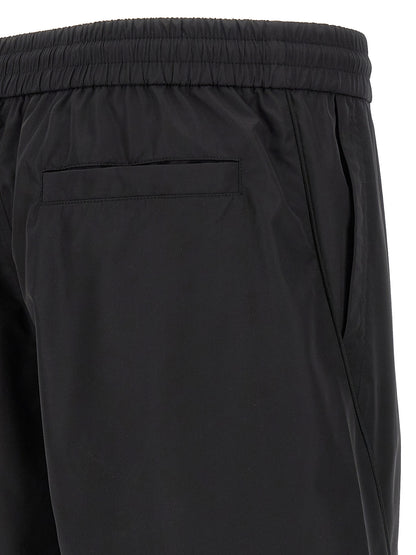 Givenchy Men's Polyester Mesh Bermuda Shorts - Black