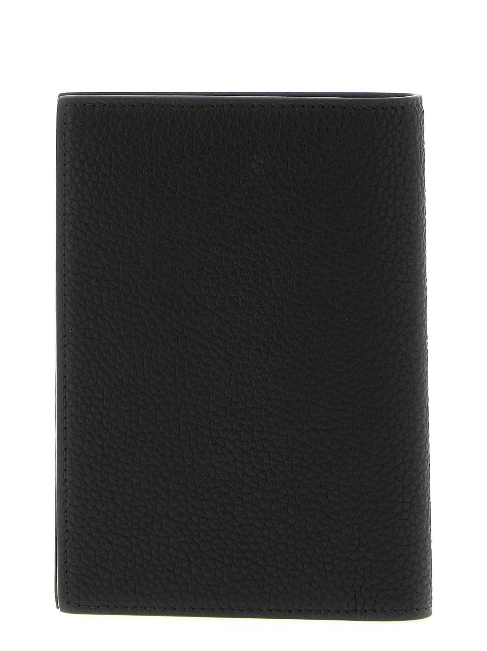 Cardholder Wallet by Tom Ford for men in calfskin leather black & print features a sleek silhouette, showcasing the sleek Calfskin Leather Cardholder Wallet design with sophisticated card-organization for a premium look.