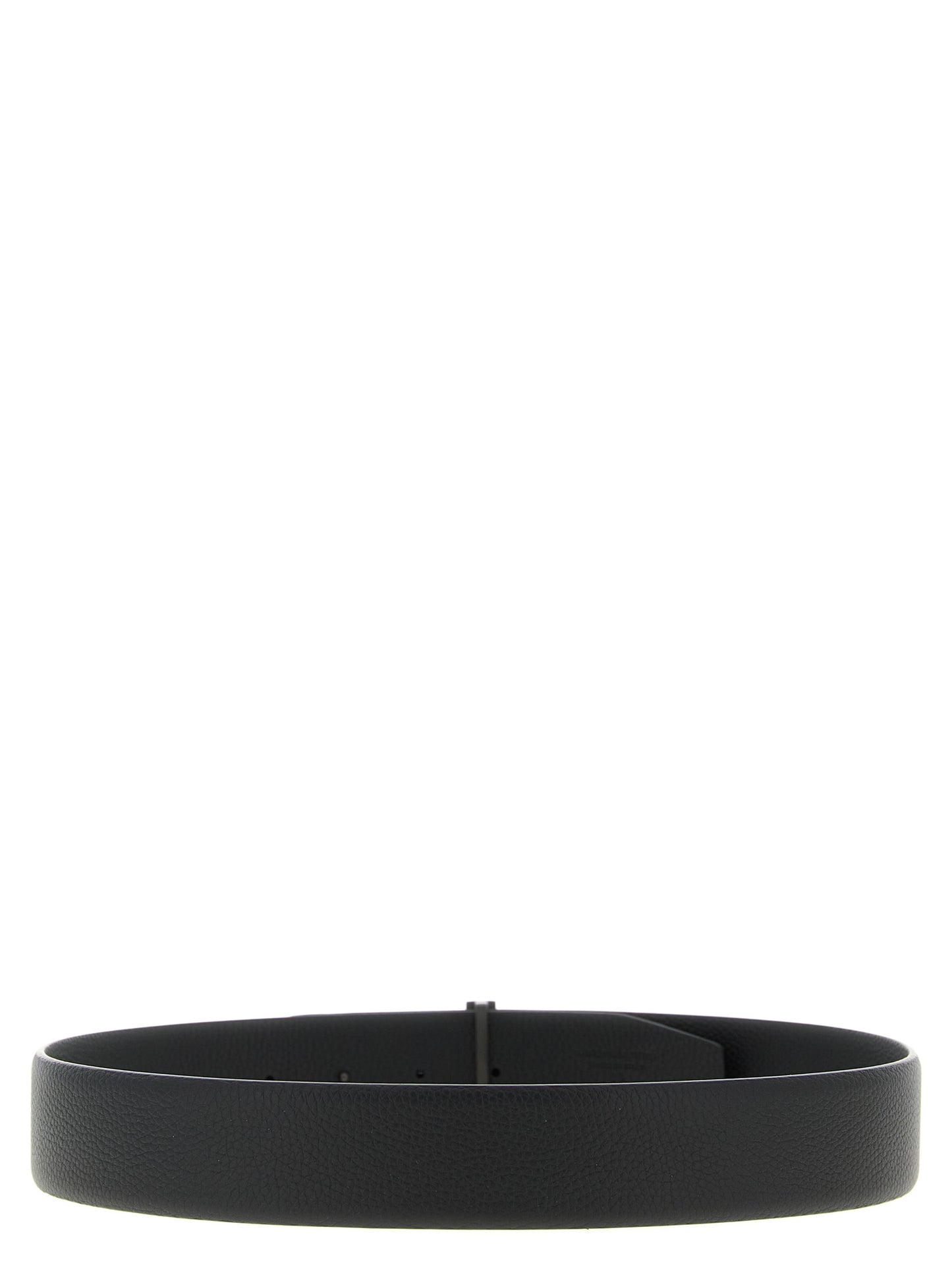 Belt by Tom Ford for men in palladium brass & calf leather black & palladium features an artisanal silhouette, showcasing the artisanal craftsmanship of the Icon Palladium Brass & Calf Leather Belt collection for a artisanal finish.
