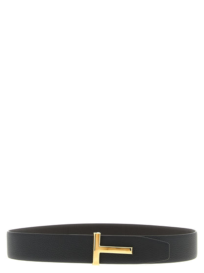 Belt by Tom Ford for men in calfskin & brass black, brown, gold, multicolor & signature features an distinguished design, perfectly showcasing the sophisticated craftsmanship of this distinguished Icon Calfskin & Brass Belt.