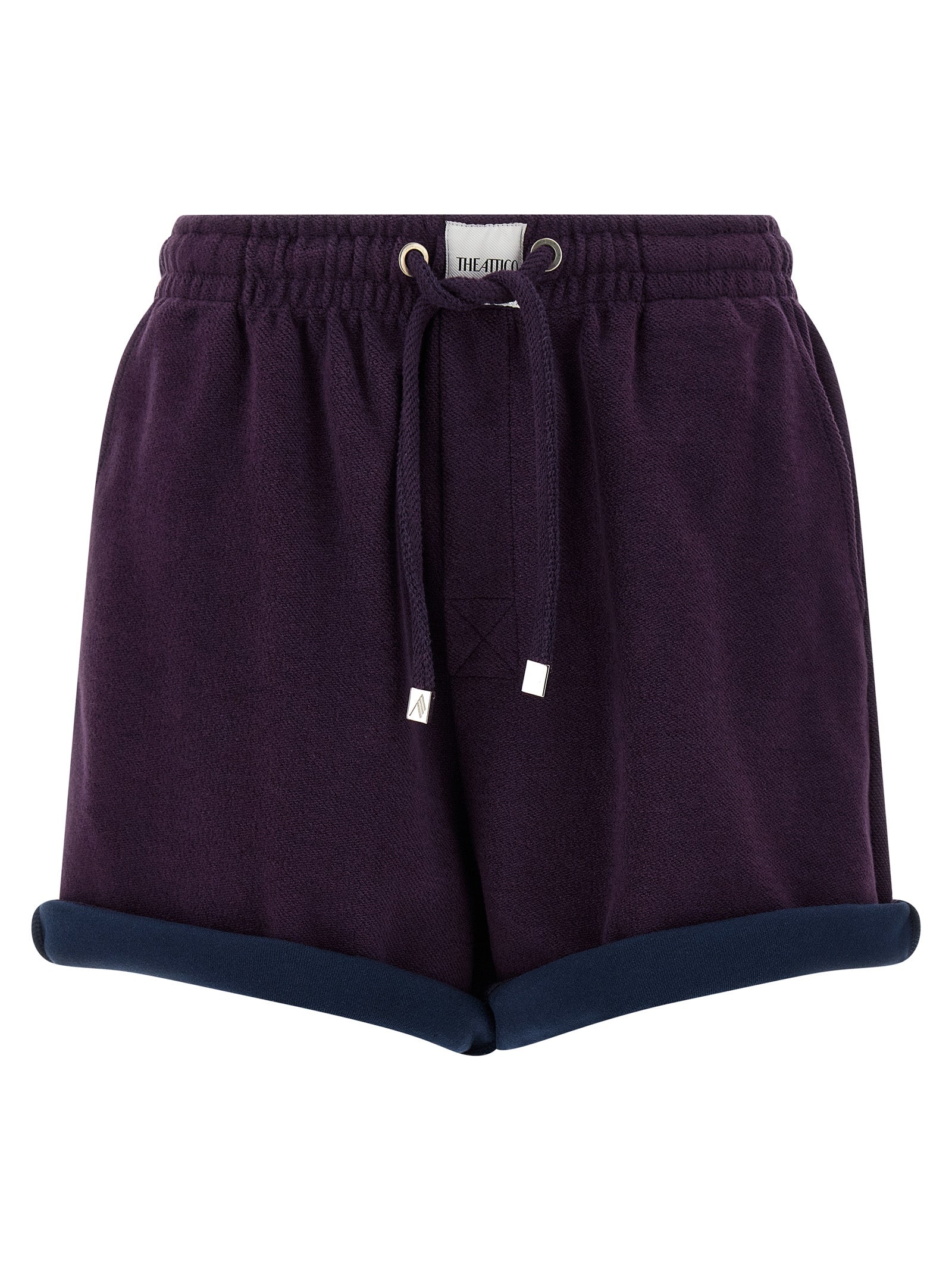 Bermuda Shorts by The Attico for women in cotton purple features a eye catching and short with a eye catching .