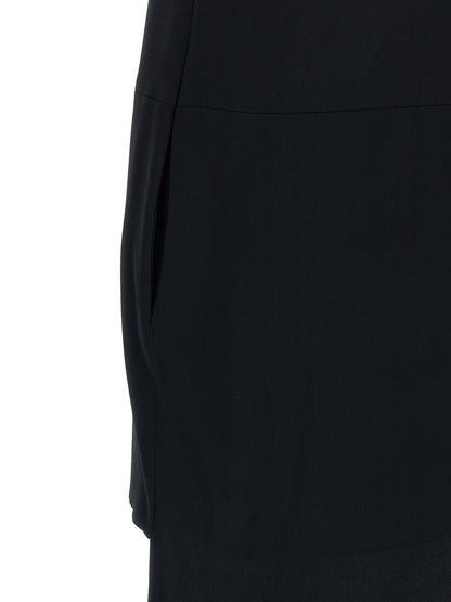 Tom Ford Women's Sleeveless Round Neck Acetate Viscose Satin Dress - Black