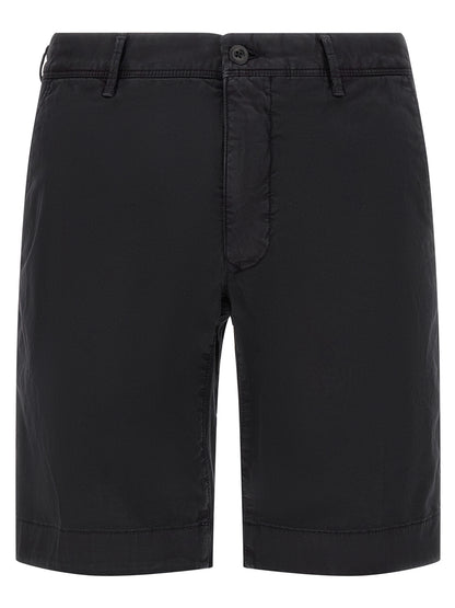 Incotex Men's Stretch Cotton Bermuda Shorts - Blue