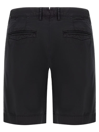 Incotex Men's Stretch Cotton Bermuda Shorts - Blue