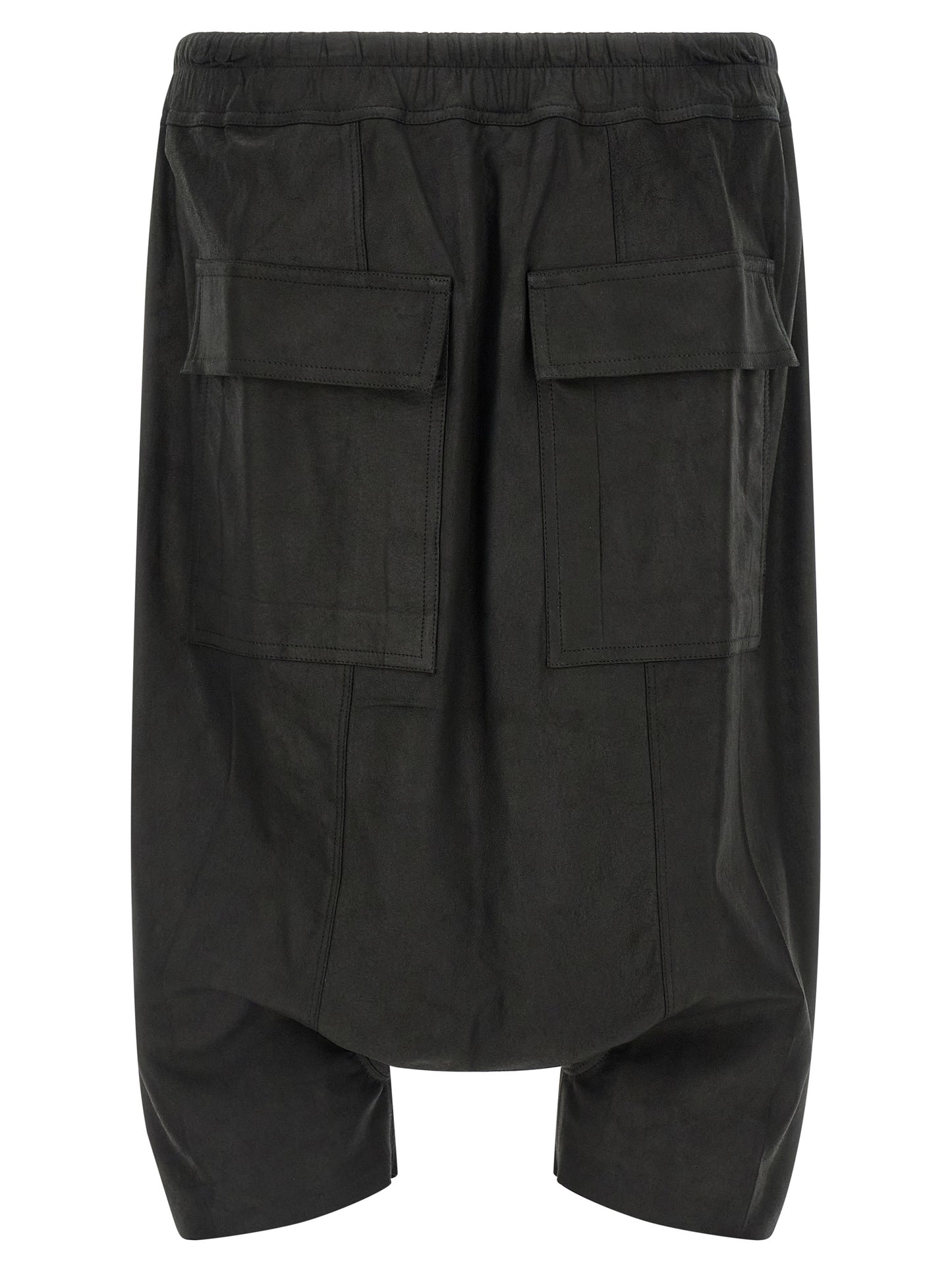 Rick Owens Men's Lamb Leather Bermuda Shorts - Black