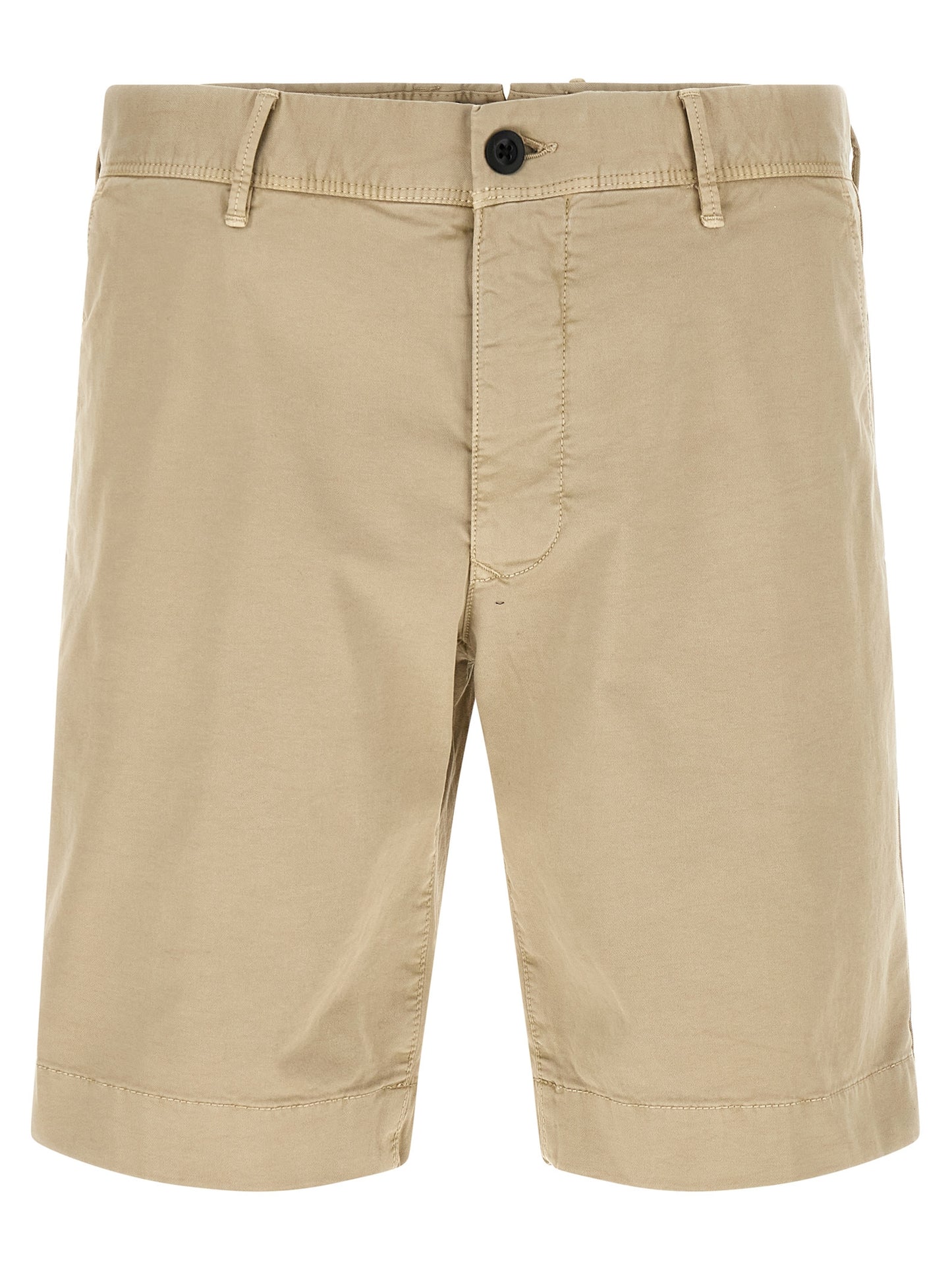 Incotex Men's Stretch Cotton Bermuda Shorts - Beige