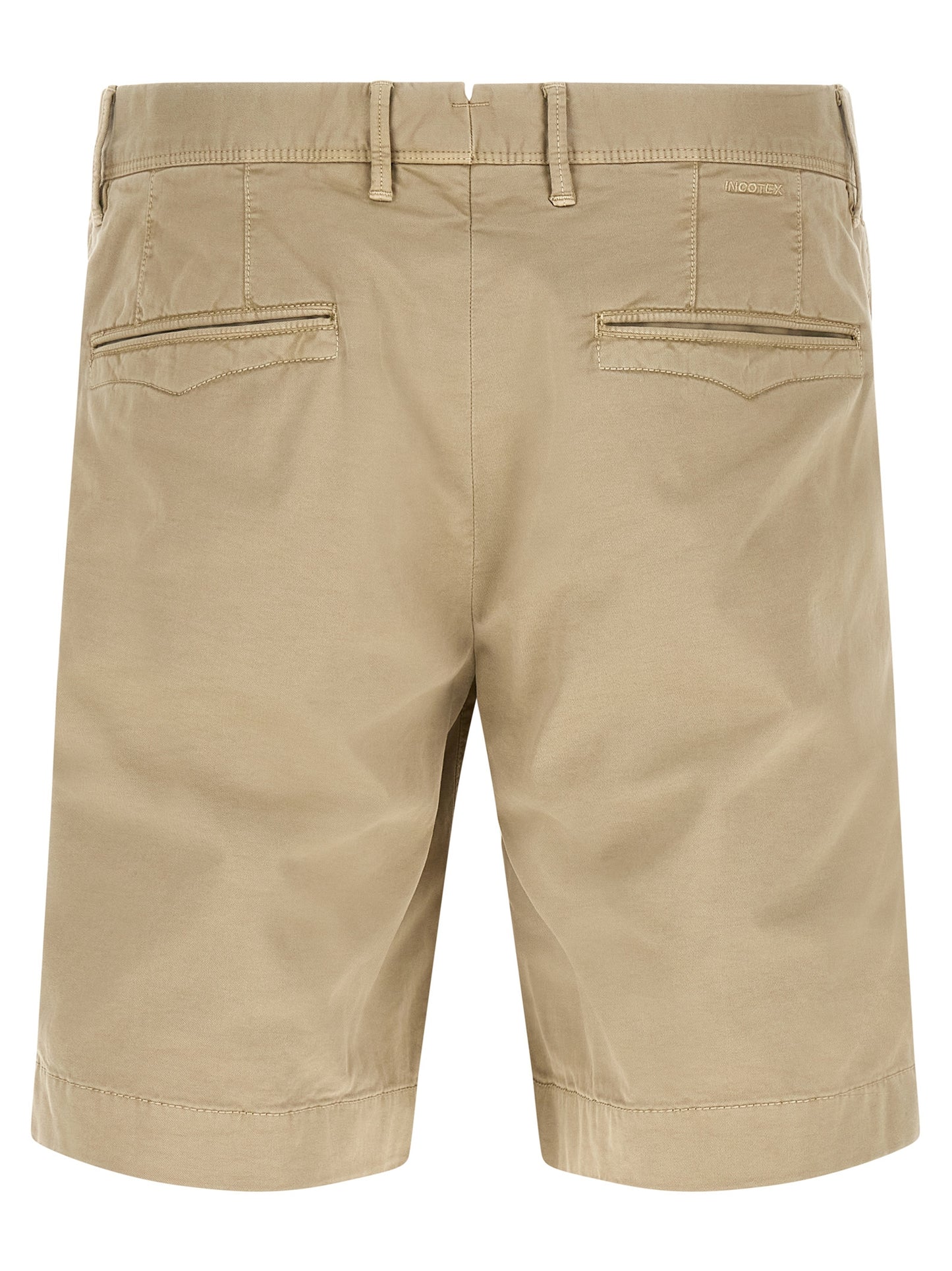 Incotex Men's Stretch Cotton Bermuda Shorts - Beige