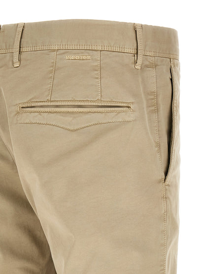 Incotex Men's Stretch Cotton Bermuda Shorts - Beige