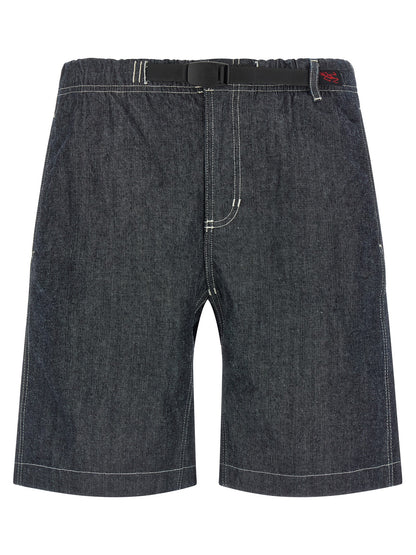 Gramicci Japanese Ribbon Men's Denim Cotton Shorts - Blue
