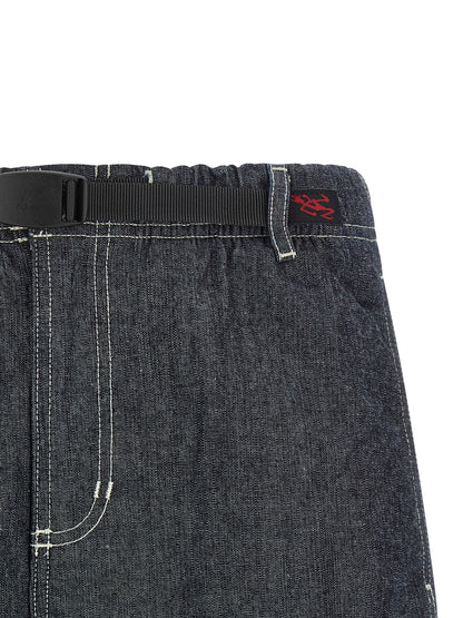 Gramicci Japanese Ribbon Men's Denim Cotton Shorts - Blue