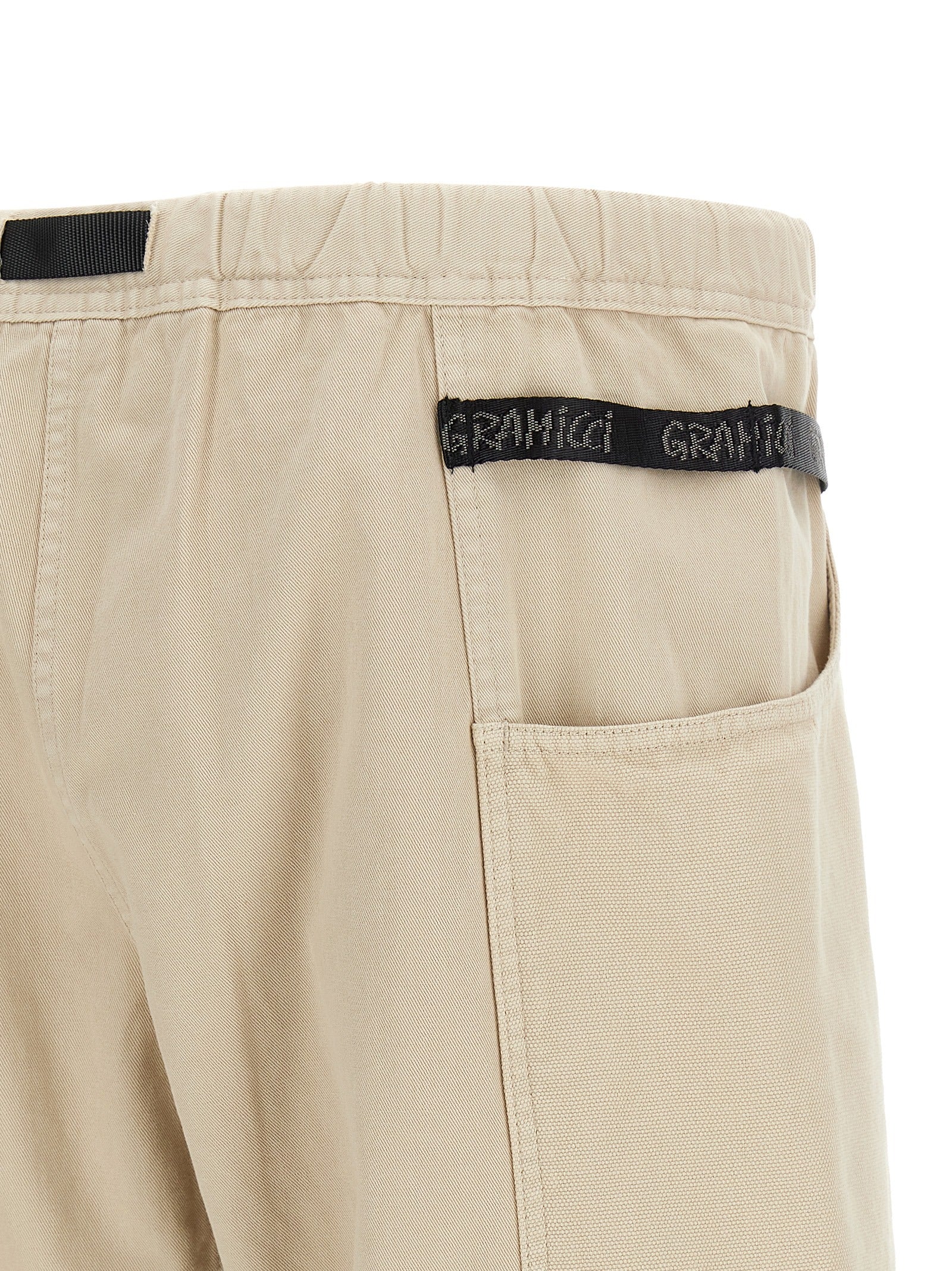 Bermuda Shorts by Gramicci for men in canvas cotton twill beige & signature features a eye catching and short with a eye catching .