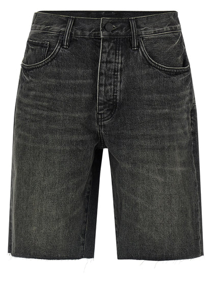 Denim Shorts by PURPLE for men in denim cotton black, purple & signature features an stylish relaxed-fit & wide with a short and , showcasing an stylish silhouette for a premium, high-fashion look.