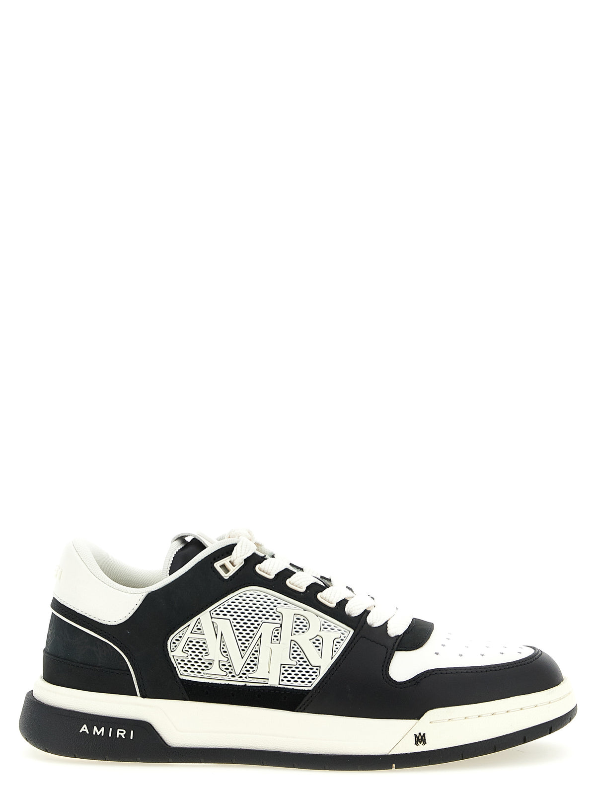 Amiri Men's Low Top Calfskin Leather Sneakers - Bicolour Black White