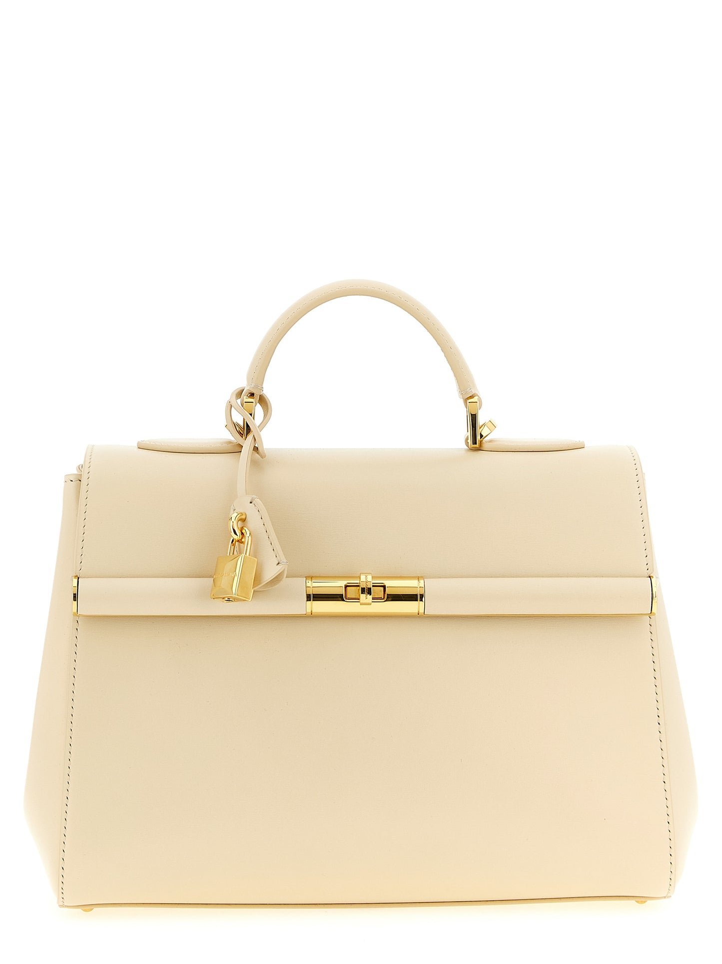 Flap Handbag by Dolce & Gabbana for women in brass crystal & calf leather white features a exquisite silhouette, showcasing a secure flap and exquisite with versatile shoulder-strap, adjustable-strap & handle for a exquisite finish.