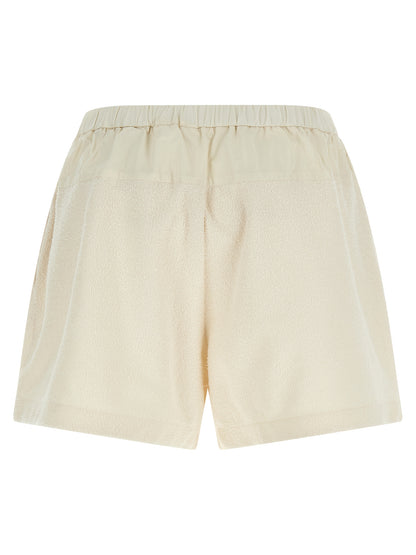 Moncler Women's Polyester & Nylon Bermuda Shorts - White