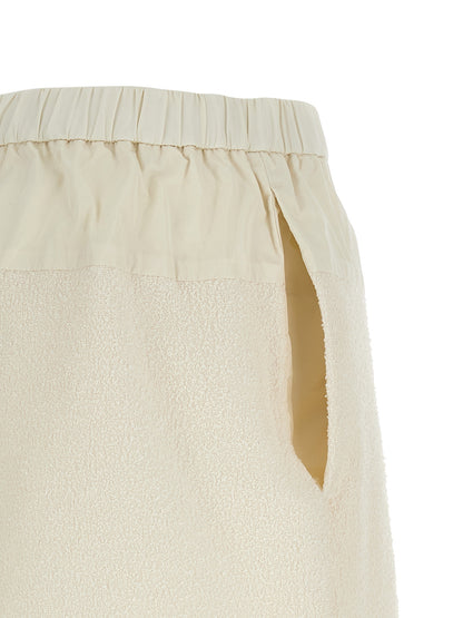 Moncler Women's Polyester & Nylon Bermuda Shorts - White