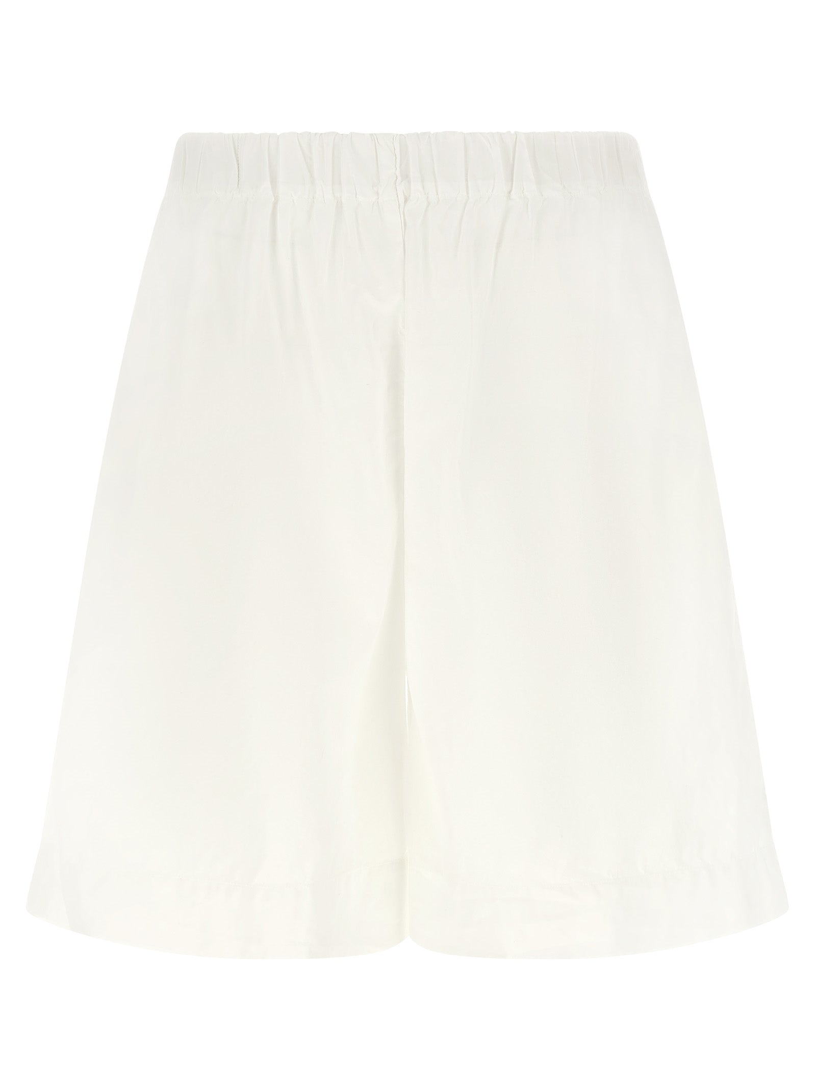 Bermuda Shorts by XACUS for women in cotton white features a eye catching relaxed-fit and short with a eye catching .