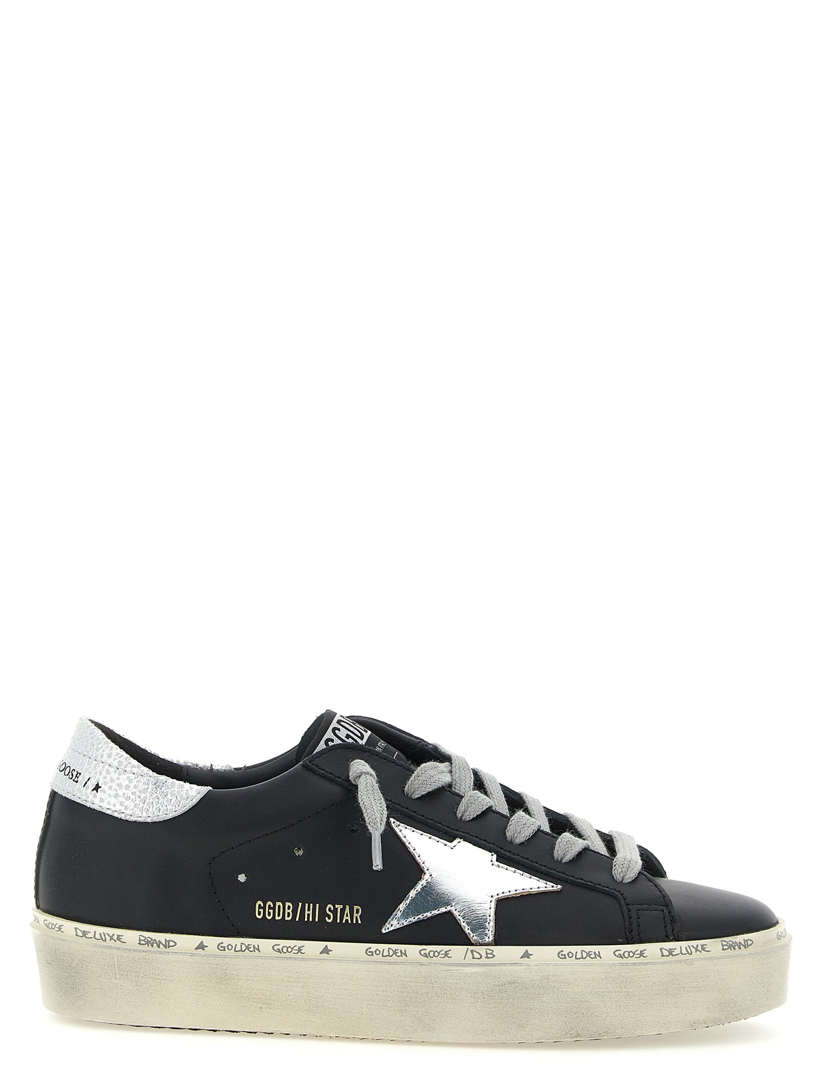Sneakers by Golden Goose for women in cowhide & goat leather black features an versatile design from the Star Women's Chunky Cowhide & Goat Leather Sneakers collection, highlighting a versatile chunky style for a premium, high-fashion look.