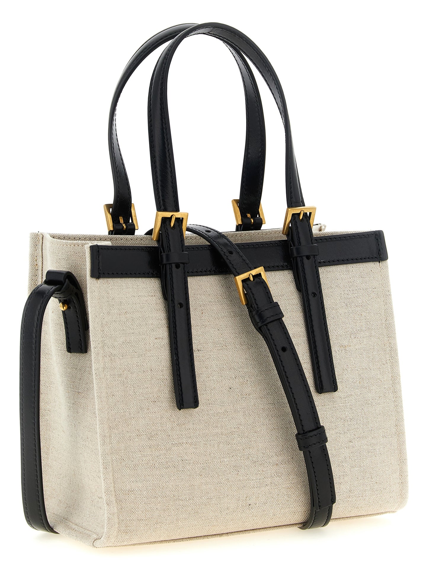 Mini Crossbody Satchel Tote Bag by Versace for women in suede calfskin leather & cotton canvas beige & print features a urban sophisticate Crisp Medusa Riviere Suede Calfskin Leather & Cotton Canvas Mini Crossbody Satchel Tote Bag design with a secure snap & button, ample , and versatile crossbody-strap, shoulder-strap, adjustable-strap & handle for a urban sophisticate finish.