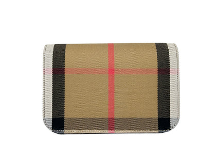 Small Crossbody Handbag by Burberry for women in canvas gold features a transformative elegance silhouette, showcasing a secure , organized , and versatile crossbody-strap & adjustable-strap for a transformative elegance look.