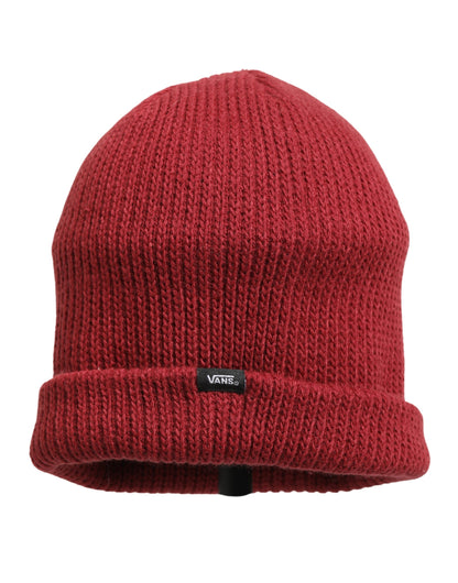 Vans Women Bordeaux Wool Knitted Winter Beanie Capello Hat