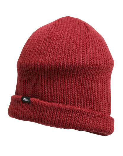 Vans Women Bordeaux Wool Knitted Winter Beanie Capello Hat