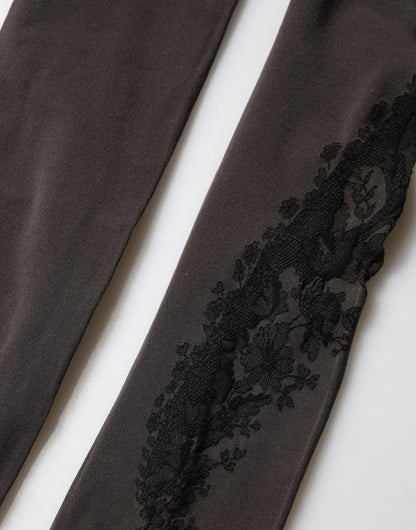 Dolce & Gabbana Black Nylon Tights Stocking Pantyhose Women Socks