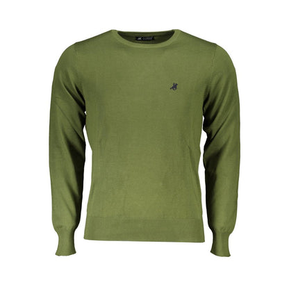 Sweatshirt by U.S. Grand Polo for men in cotton green features an magnificent silhouette, showcasing a sophisticated crew neckline and detail for a truly magnificent finish.