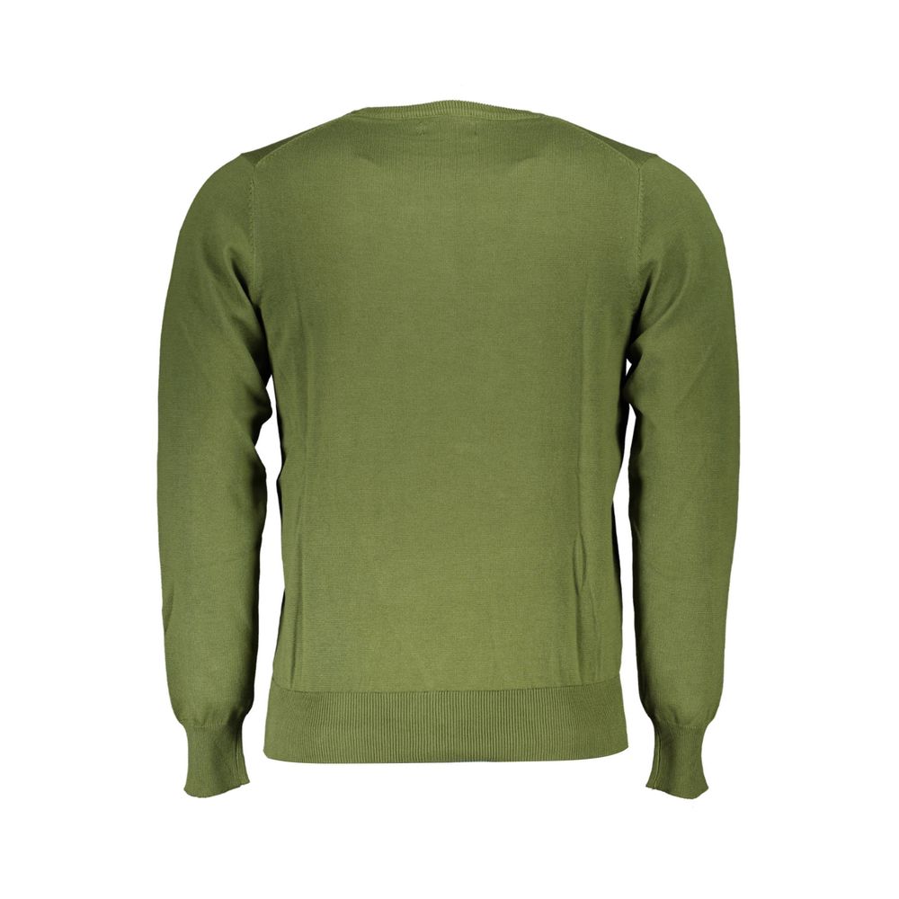 Sweatshirt by U.S. Grand Polo for men in cotton green showcases a slouchy chic silhouette, artfully detailed with a slouchy chic and for a slouchy chic finish.