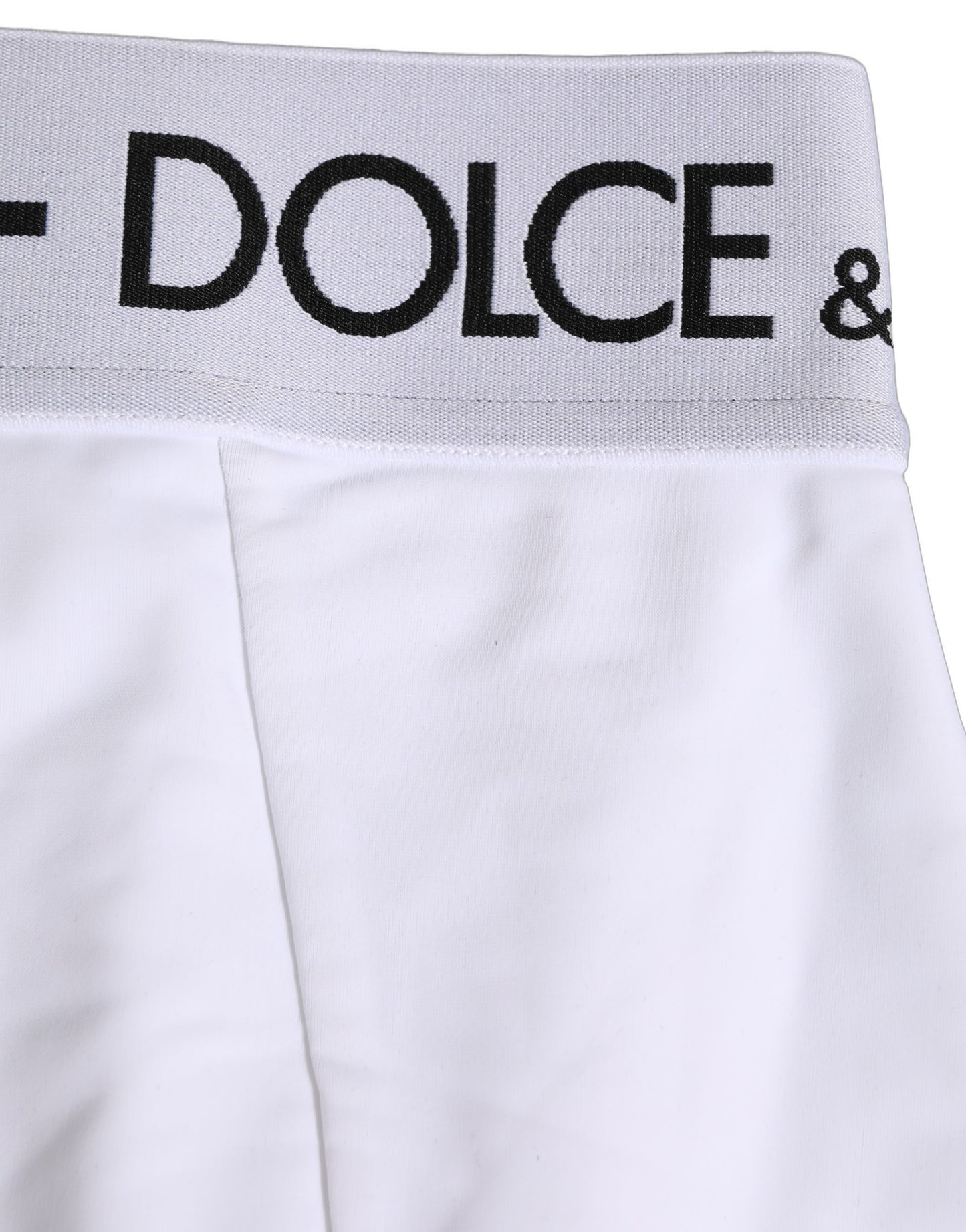 Dolce & Gabbana White Logo Waistband Coulotte Panty Underwear