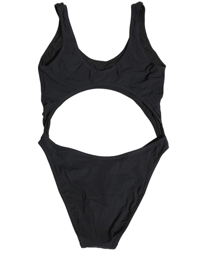 Dolce & Gabbana Women's Stretch Nylon One-Piece Swimsuit - Black Gold