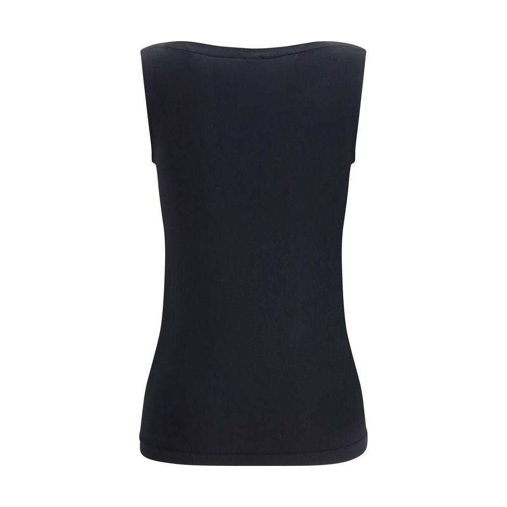 T-Shirt by Wolford for women in stretch modal polyester black & patterned features an edgy silhouette, meticulously detailed with a sophisticated and for a truly edgy finish.