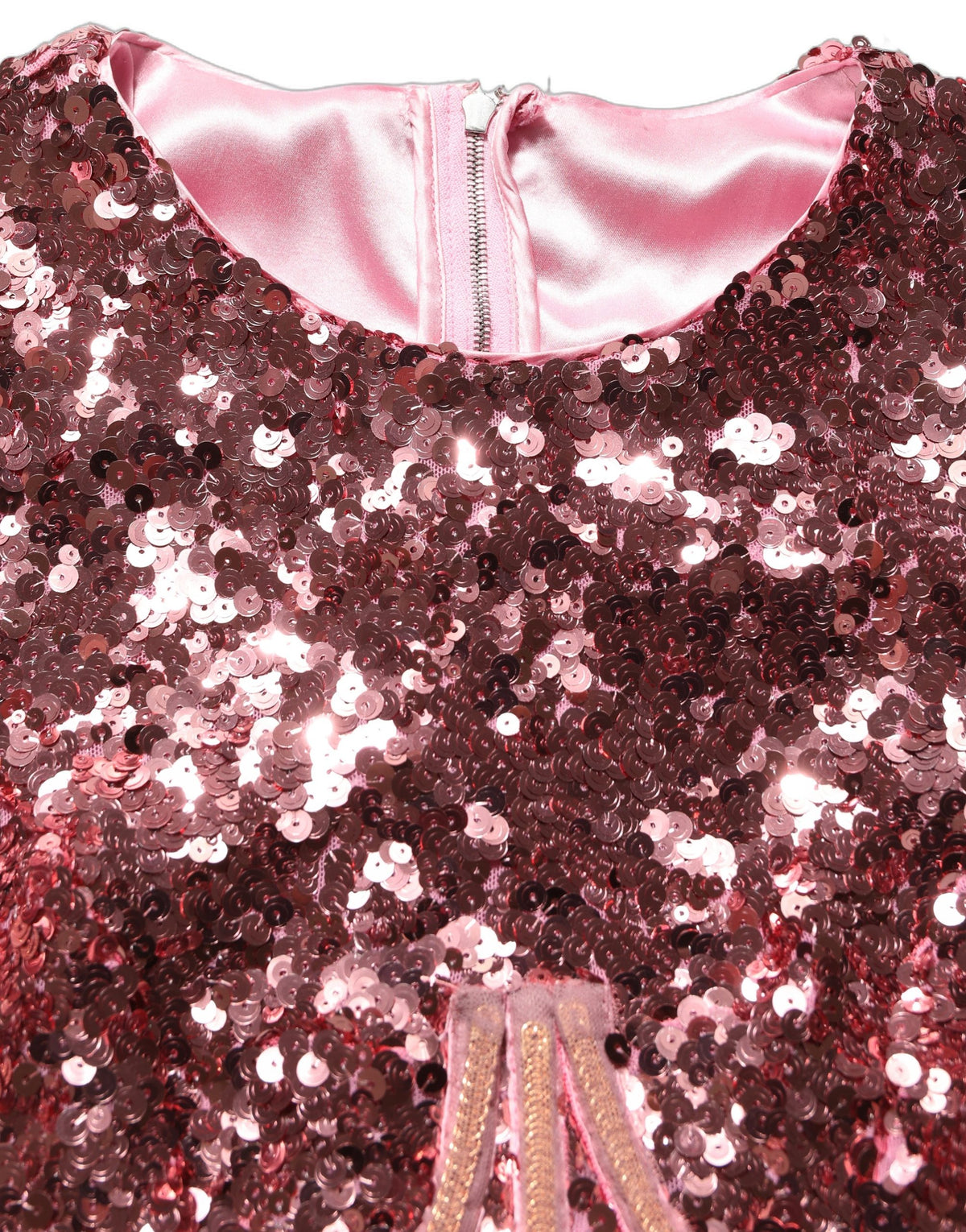 Dolce & Gabbana Women's Gown Mermaid Corset Bustier Cocktail Long-Sleeve Silk Nylon & Sequins Long Dress - Pink Signature