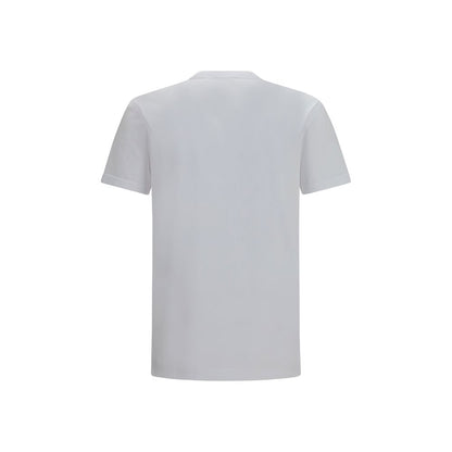 T-Shirt by Dolce & Gabbana for men in cotton white showcases a chic silhouette, artfully detailed with a chic crew neckline and for a chic finish.