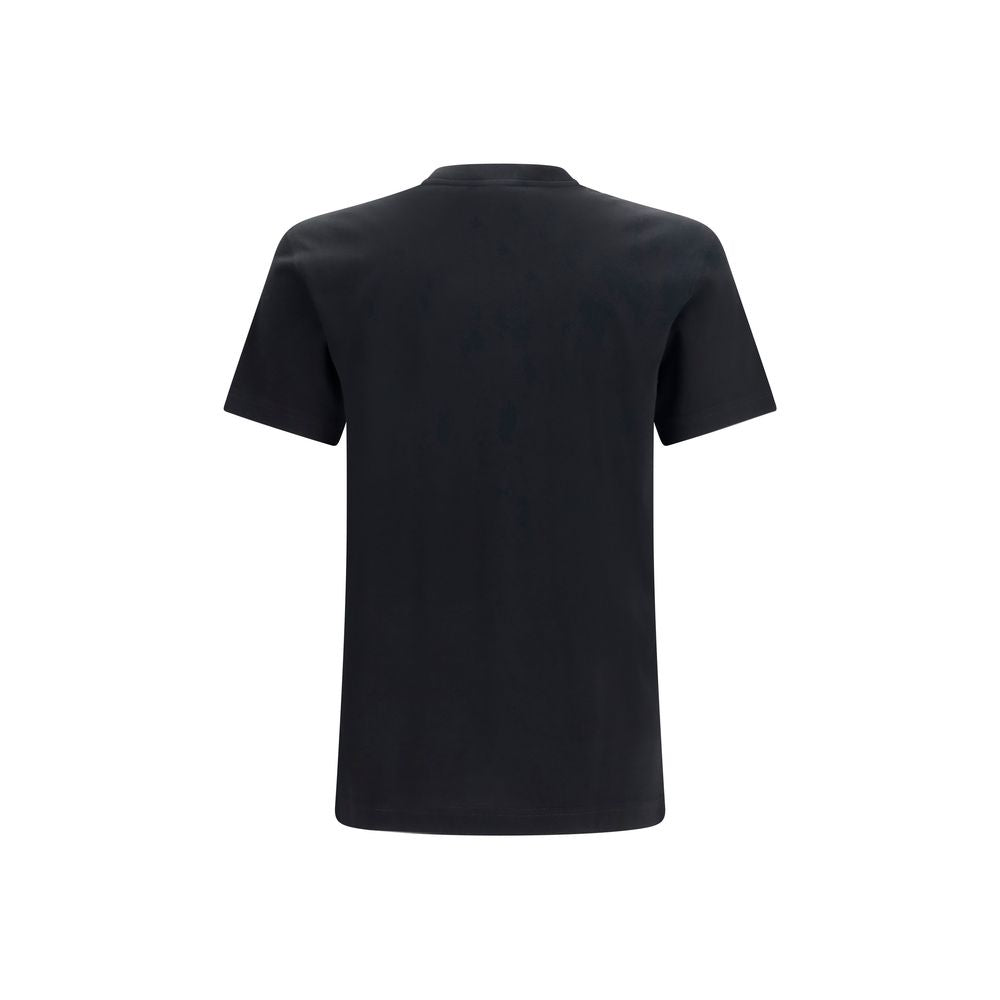 T-Shirt by Dolce & Gabbana for men in cotton black showcases a unassuming silhouette, artfully detailed with a refined crew neckline and unassuming for a sophisticated, contemporary look.